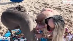 Две шлюхи на пляже занялись зоо сексом с собакой. Артофзоо порно Мишель